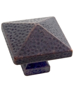 Satin Bronze Arts & Craft-Style Square Knob, 1-1/4'' 