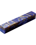 Pearlized Swirls of Bronze, Violet & Blue Acrylic Pen Blank