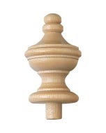 3-1/4'' x 1-1/2'' Birch Turned Finial