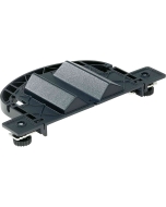 Underside of fence contains V-groove to hold round pieces. 
