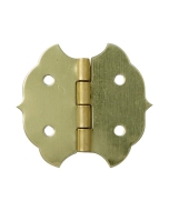 Brass-Plated Decorative Butterfly Small-Box Fastener Hinge 1 1/8"L x 1 1/4"W