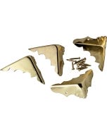 Brass Plated Trunk Corners 