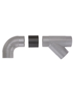 Allows you to connect two 4" or 2-1/2" fittings together without the need for additional hose or clamps