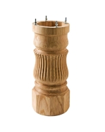 Oak Fluted Pedestal Bases