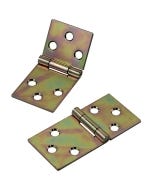 Yellow Zinc-Plated Drop Leaf Hinges for Straight Edges