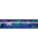 Turned sample of the Peacock Deep Blue/Purple Inlace Acrylester Pen Blank 