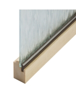Groove-Type Plastic Panel Retainer - Wood-Colored