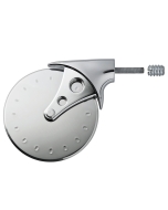 Rockler Stainless Steel Pizza Cutter Turning Kit, Chrome Finish hardware 
