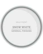 General Finishes Snow White Milk Paint from top