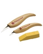 Whittler's Set includes detail knife, mini detail knife and stropping compound