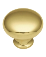 Solid Brass Smooth Top Knob
