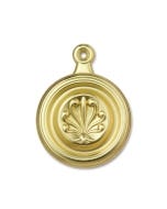 Fleur-de-lis Satin Brass - 1-3/4" Dia Bed Bolt Cover