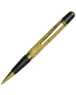 Manhattan Ballpoint Pen Hardware Kit - Black Titanium w/ Gold