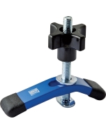Silhouette shot of the Rockler Mini Deluxe Hold-Down Clamp

