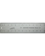 12" Standard Ruler and Center Ruler on one side.