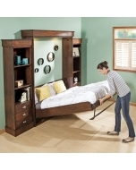 One tug is all it takes, and the bed folds out smoothly and silently on state-of-the-art gas pistons