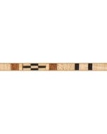 Maple Black Mahogany Southwest Inlay Banding, 3/16'' W