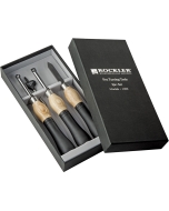 The Pen-Turning Ergonomic Carbide Turning Tools, 3-Piece Set in the packaging