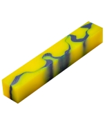 Blue and Yellow Acrylic Acetate Pen Blank