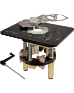 Complete system includes the Incra Master Lift II, 5 reducing rings, and the lift crank