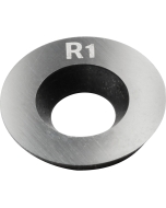 Rotatable carbide cutter stays sharper for longer.