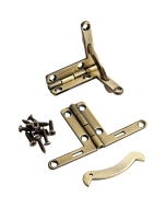 Solid Brass Quadrant Hinges, Pair