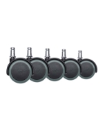 Slipstick Rubber Caster Wheels, Pack of 5