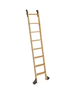 8' Rockler Classic Rolling Library Ladder - Wood Kits