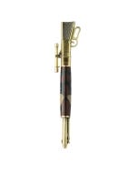 Lever-Action Rifle Pen Hardware Kit, Antique Brass