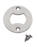 The Rockler Inset Bottle Opener hardware from the top