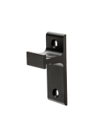 Standard Wall Bracket for Rolling Barn Door Track, Black