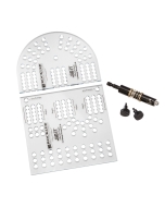 Small Cribbage Board Templates, 3-Player, Curved Track