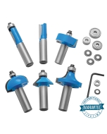 Rockler 6-Piece Router Bit Set, 1/2'' Shank