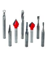 Freud #87-208 8-Piece General-Purpose CNC Router Bit Set, 1/4'' Shank