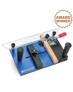 The Rockler Rail Coping Sled against white background