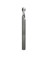 Freud #72-101 Ball-Nose Up-Cut Spiral Solid Carbide CNC Router Bit, 1/4'' Dia. x 1/2'' H x 1/4'' Shank