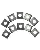 Carbide 2-Edge Insert Cutters for Rikon 20-600H, 25-130H, 25-131H, 10-Pack