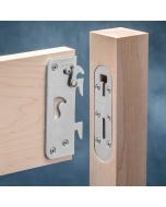 Locking bed rail brackets are safe, convenient, and secure