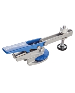 Silhouette shot of the closed Rockler Auto-Lock T-Track Hold Down Clamp
