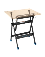Rockler Rock-Steady Folding Steel Stand with a shadowed top
