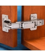 Full Overlay Blum&reg; 170&deg; Snap Close Clip Top Frameless Hinges, Pair