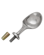 Rockler Stainless Steel Ice Cream Scoop Hardware Kit before handle has been added

