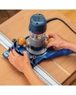 man using Rockler Perfect Fit Dado Jig on project