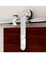 Rolling Barn Door Hardware Kit, Stainless Steel, Vertical Strap