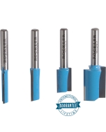 Rockler 4-Piece Straight Bit Set - 1/4" Shank