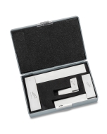 Made from precision-ground hardened steel, lapped for parallelism and right angles, both inside and outside.