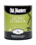 Old Masters Ascend Exterior Water-Based Clear Finish, Quart, Satin