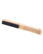 Olson's silicon carbide grinding stone is used to round off the backs of bandsaw blades for tighter radius cuts and longer blade and bearing life. 