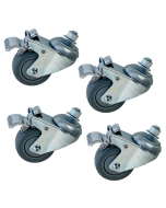 Enjoy smooth-rolling mobility with this set of 4 heavy-duty casters from Jet. 