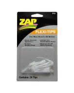 Zap Flexi-Tips are precision applicators that fit onto the bottles of CA glue provided by Zap and numerous other manufacturers.